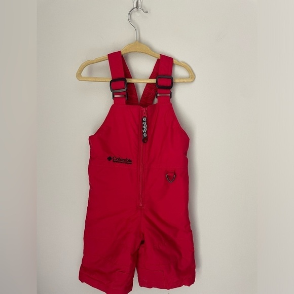 Columbia Red Baby Snow Bibs Size 6 Months - Picture 1 of 7